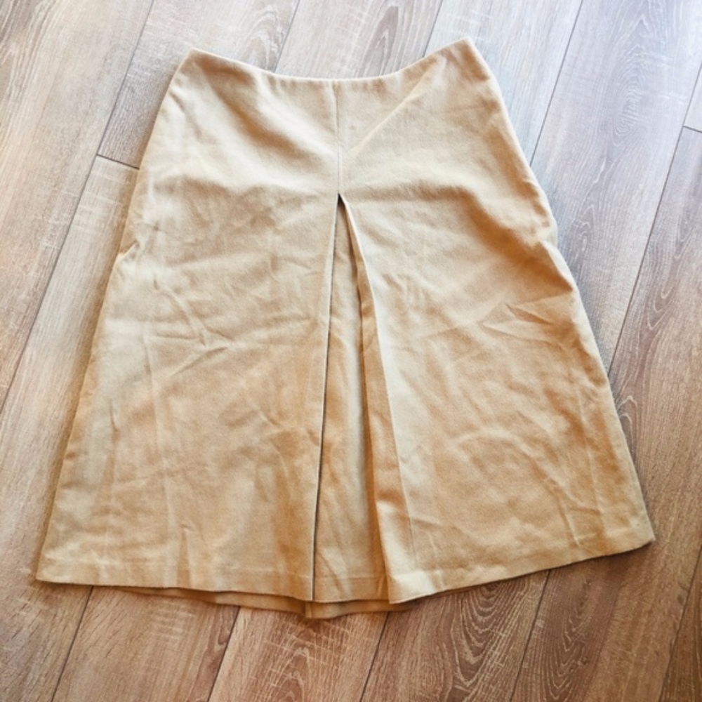 Brooks Brothers Camel Wool Skirt Knee-length 6P